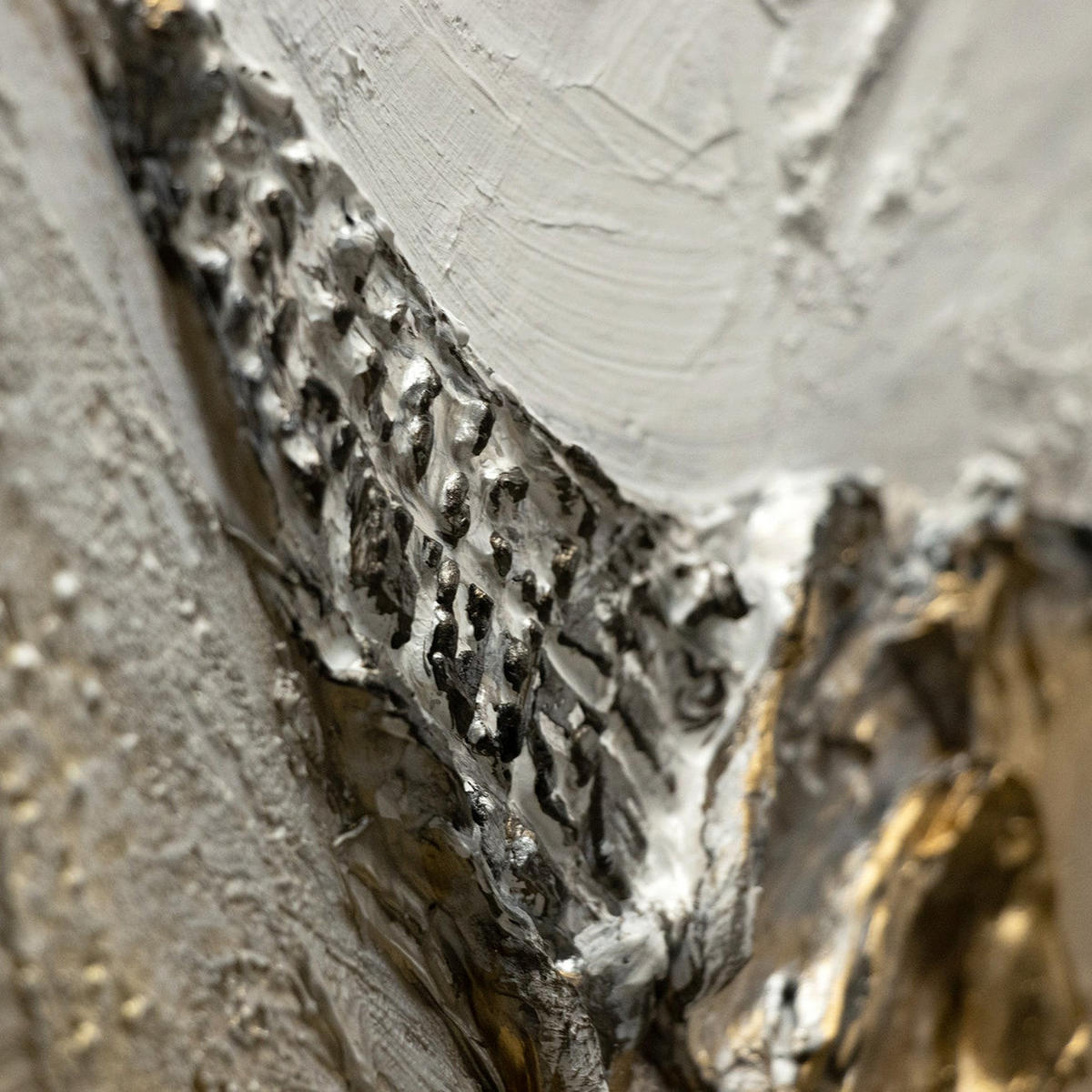 GEMÄLDE Tsunami Schattenfugenrahmen Grau 300x140 cm 3-teilig - Grau, Holz (300/140cm) - YS-art gallery