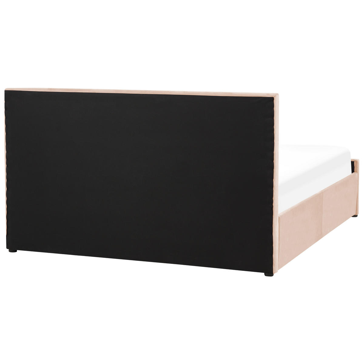 BETT mit Stauraum 160x200 cm Beige Rochefort - Beige, Textil (160/200cm) - Beliani