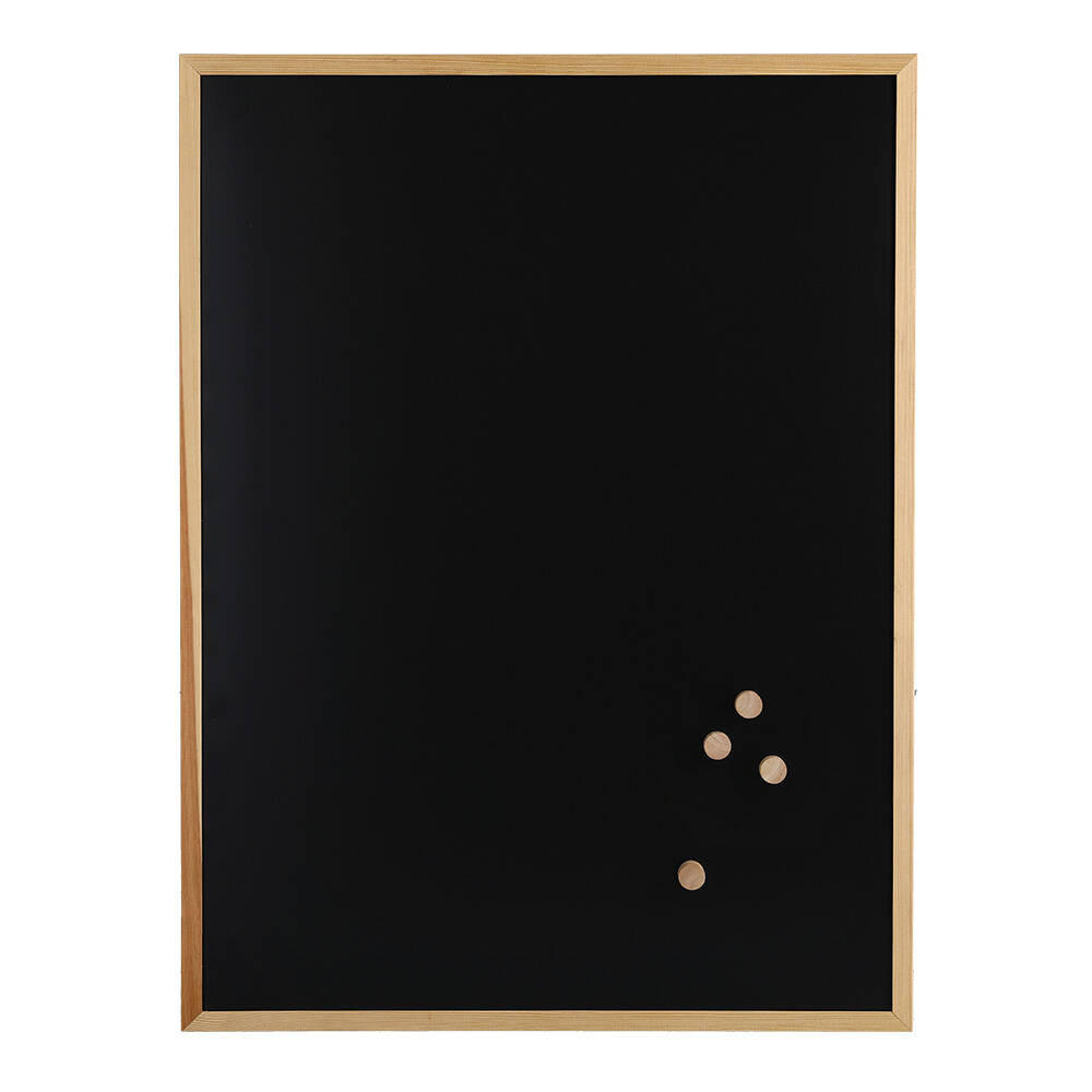 KREIDETAFEL Magnetisch 60/80 cm - Schwarz, Metall (60/1.3/80cm)