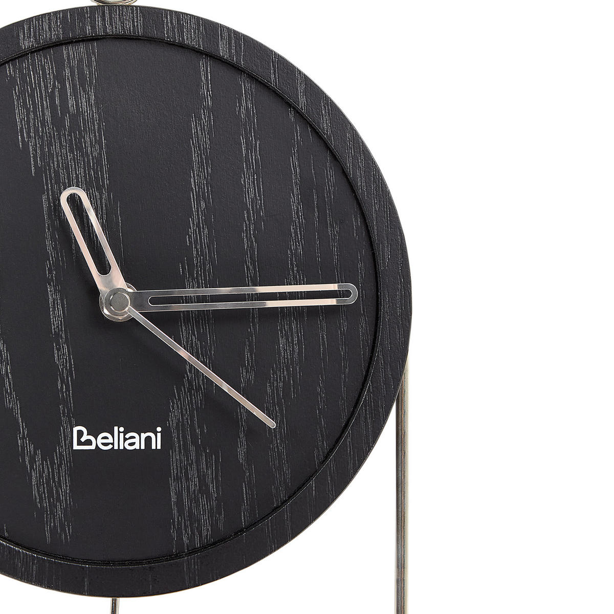 WANDUHR Schwarz/Silber Sierre - Silberfarben/Schwarz, Holzwerkstoff (20/45/3cm) - Beliani