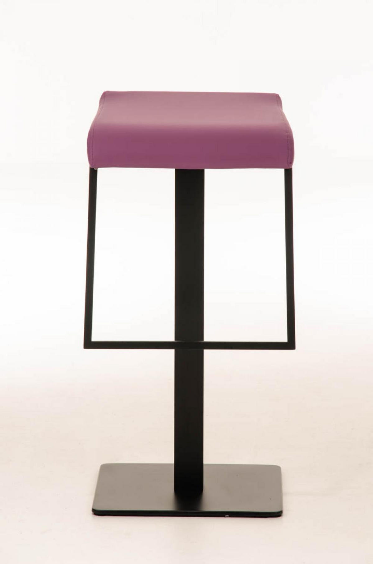 BARHOCKER Lederlook lila - Lila/Schwarz, Textil/Metall (39/78/42cm) - CLP