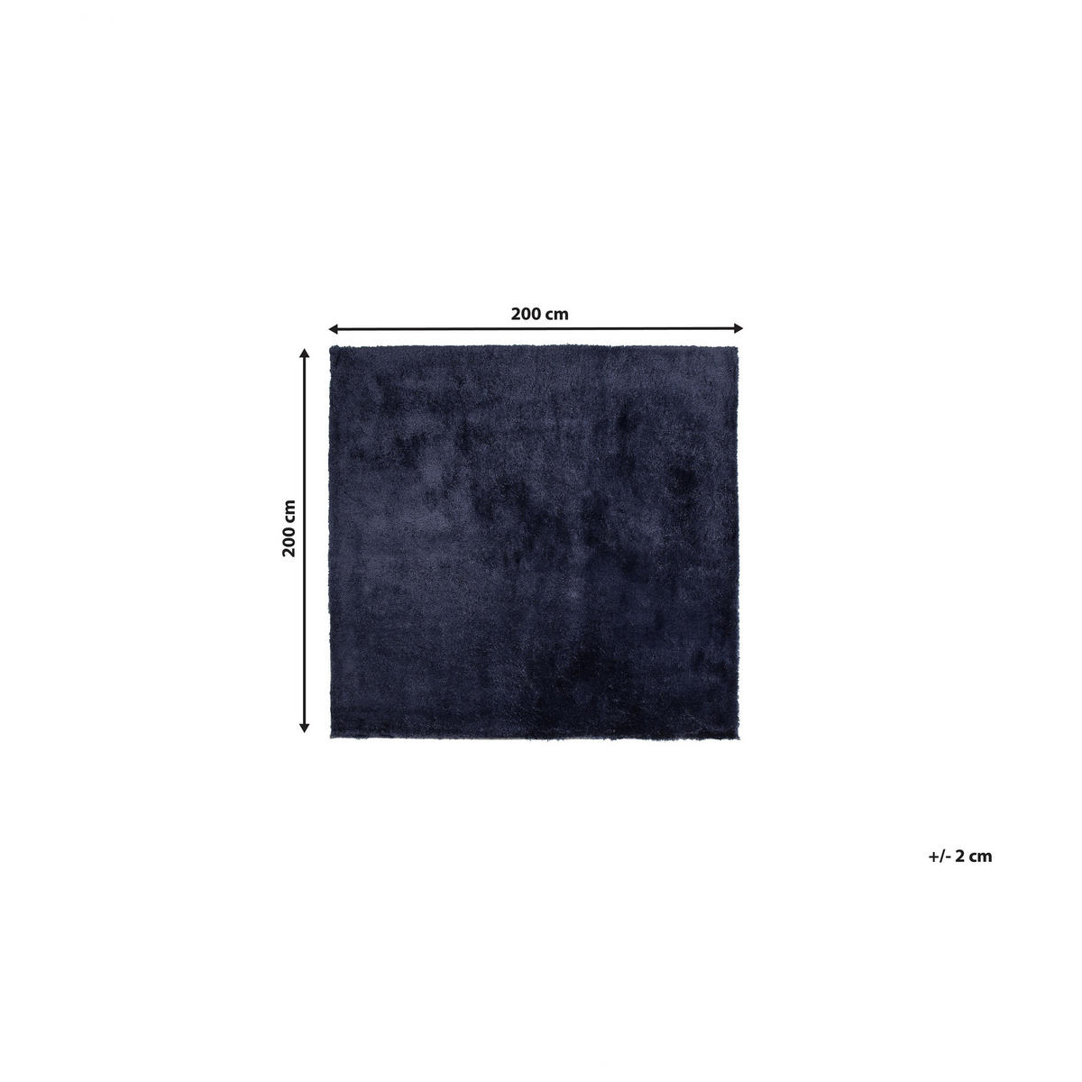 SHAGGY-TEPPICH Evren 200/200 cm - Blau, Kunststoff (200/200cm) - Beliani
