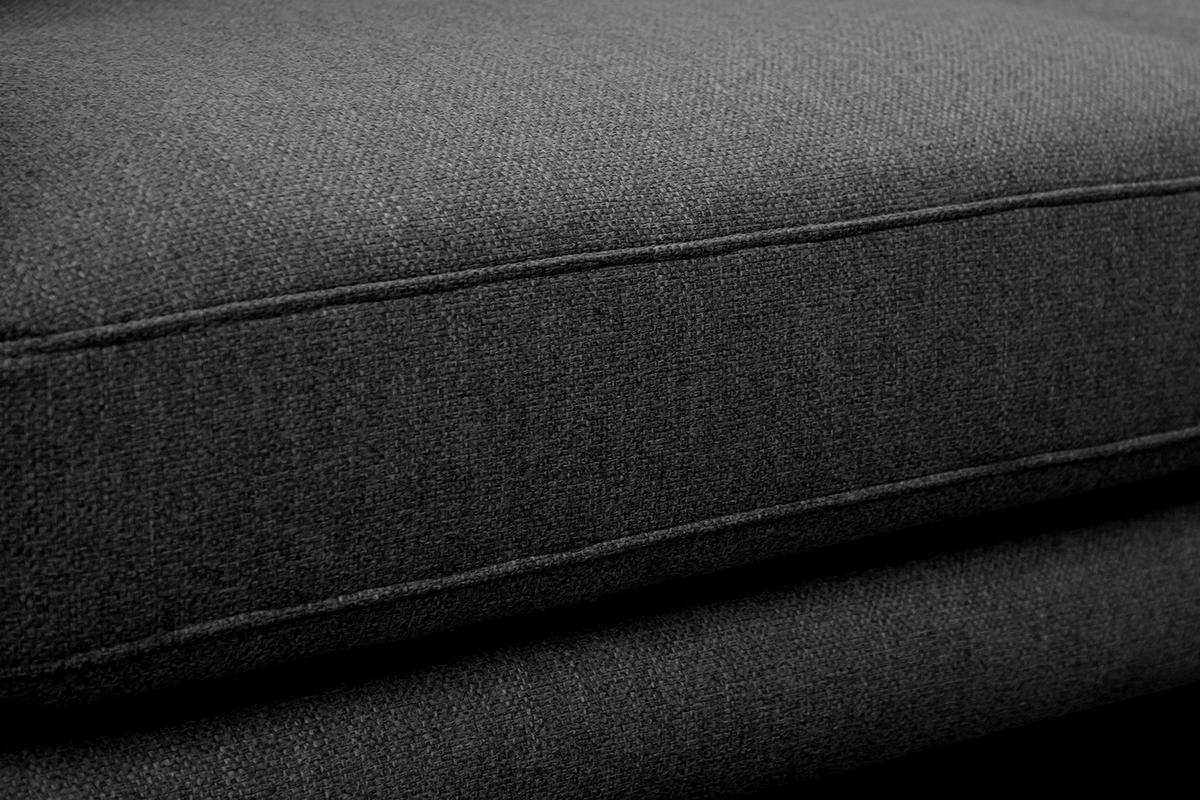SOFA MEDIOLANE 3-Sitzer, schwarz - Schwarz, Holzwerkstoff/Textil (233/87/96cm) - Courtois Laville