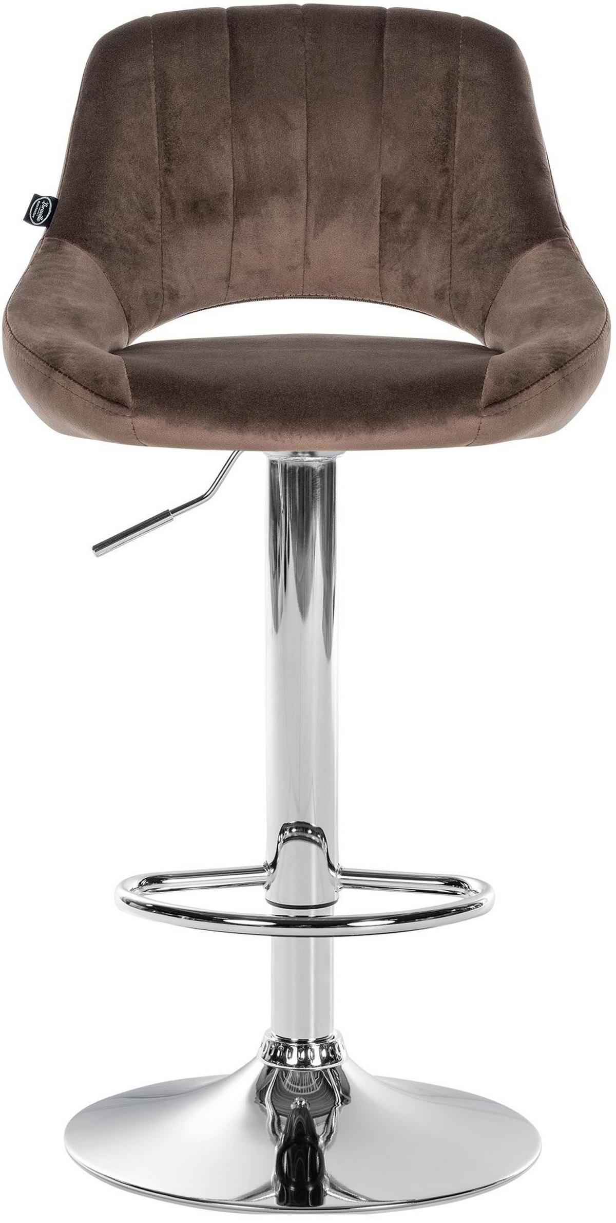 BARHOCKER Milet 85x47x48 cm braun - Braun, Textil (47/85/48cm) - furnicato