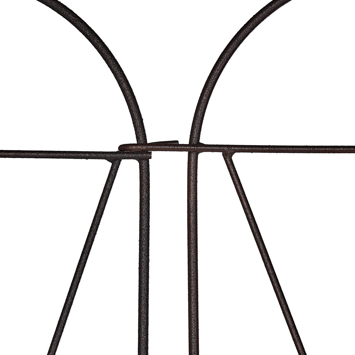 3XRANKGITTER - Dunkelbraun, Metall (145/127/1.5cm) - Relaxdays