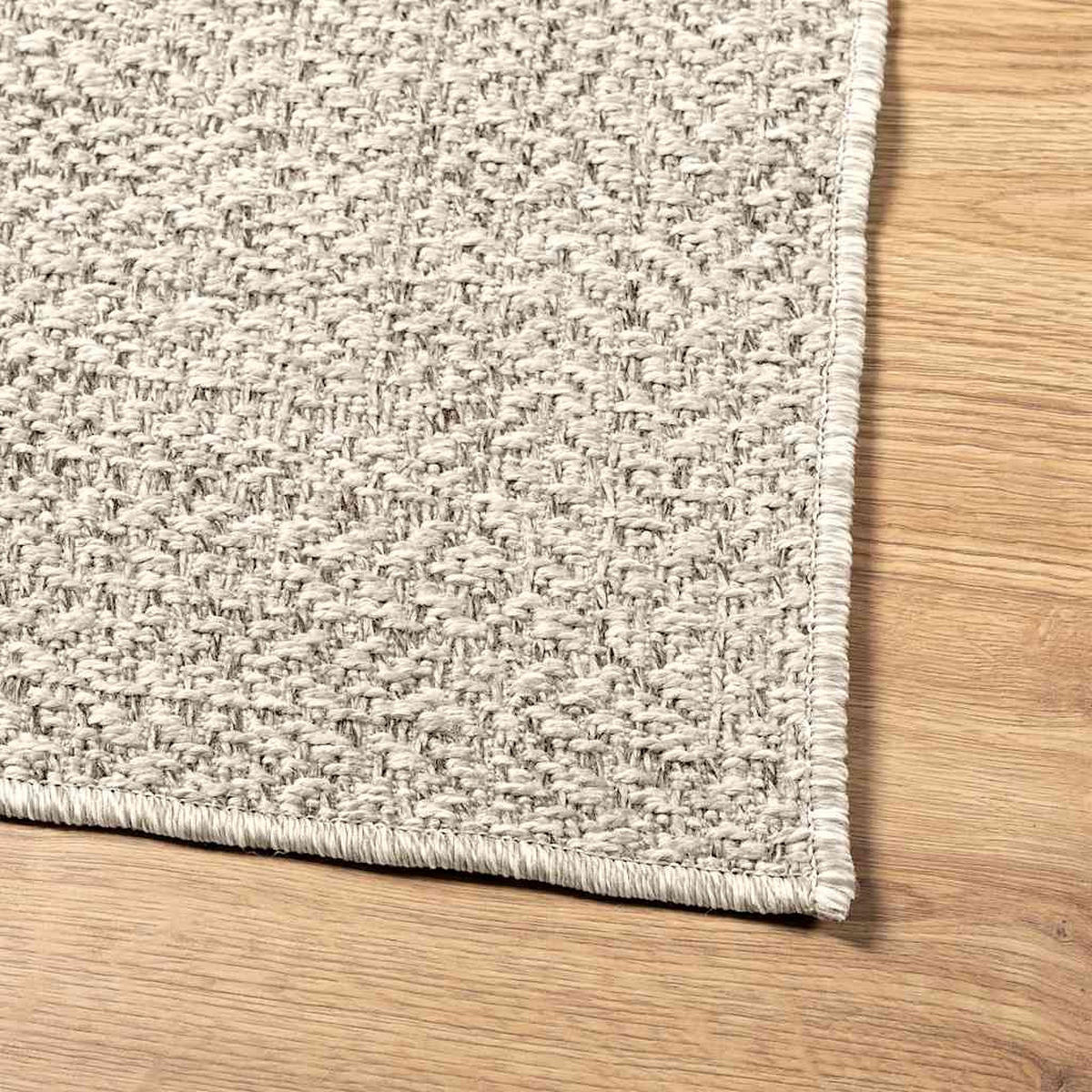 TEPPICH Zizur Creme 240/240 Cm Jute-Optik Indoor Und Outdoor - Creme, Kunststoff (240/240cm) - vidaXL