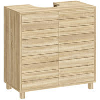 WASCHBECKENUNTERSCHRANK DE-15957 Push-to-Open Naturholz - Naturfarben, Holzwerkstoff (60/60/30cm) - ComfortXL