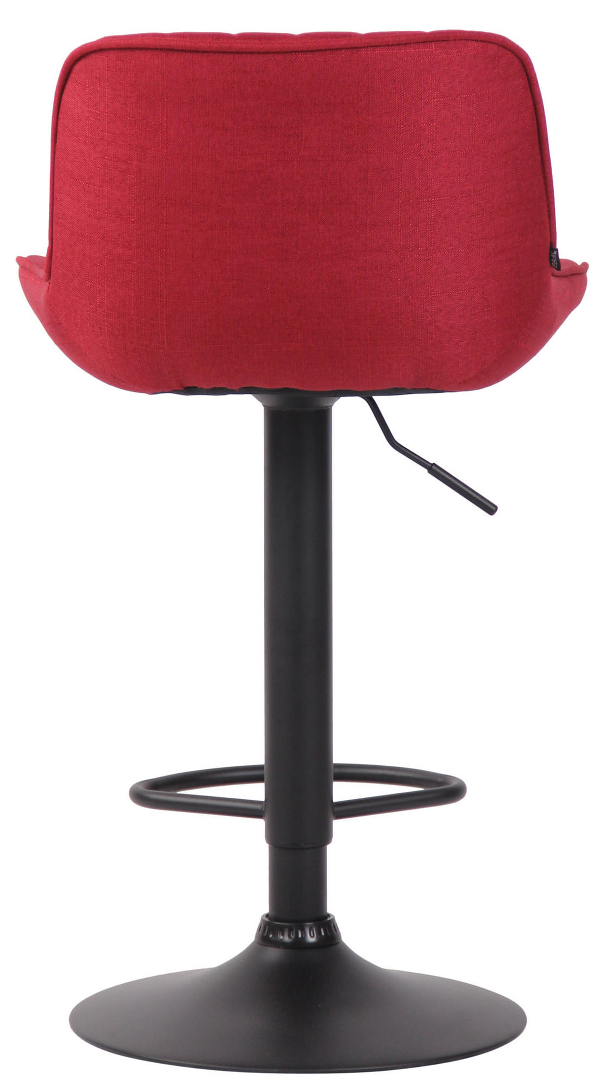 BARHOCKER Stoff rot - Rot/Schwarz, Textil/Metall (50/86/50cm) - CLP