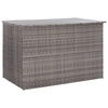 GARDEN-AUFLAGENBOX Grau 150x100x100 cm Poly Rattan - Grau, Kunststoff (150/100/100cm) - furnicato