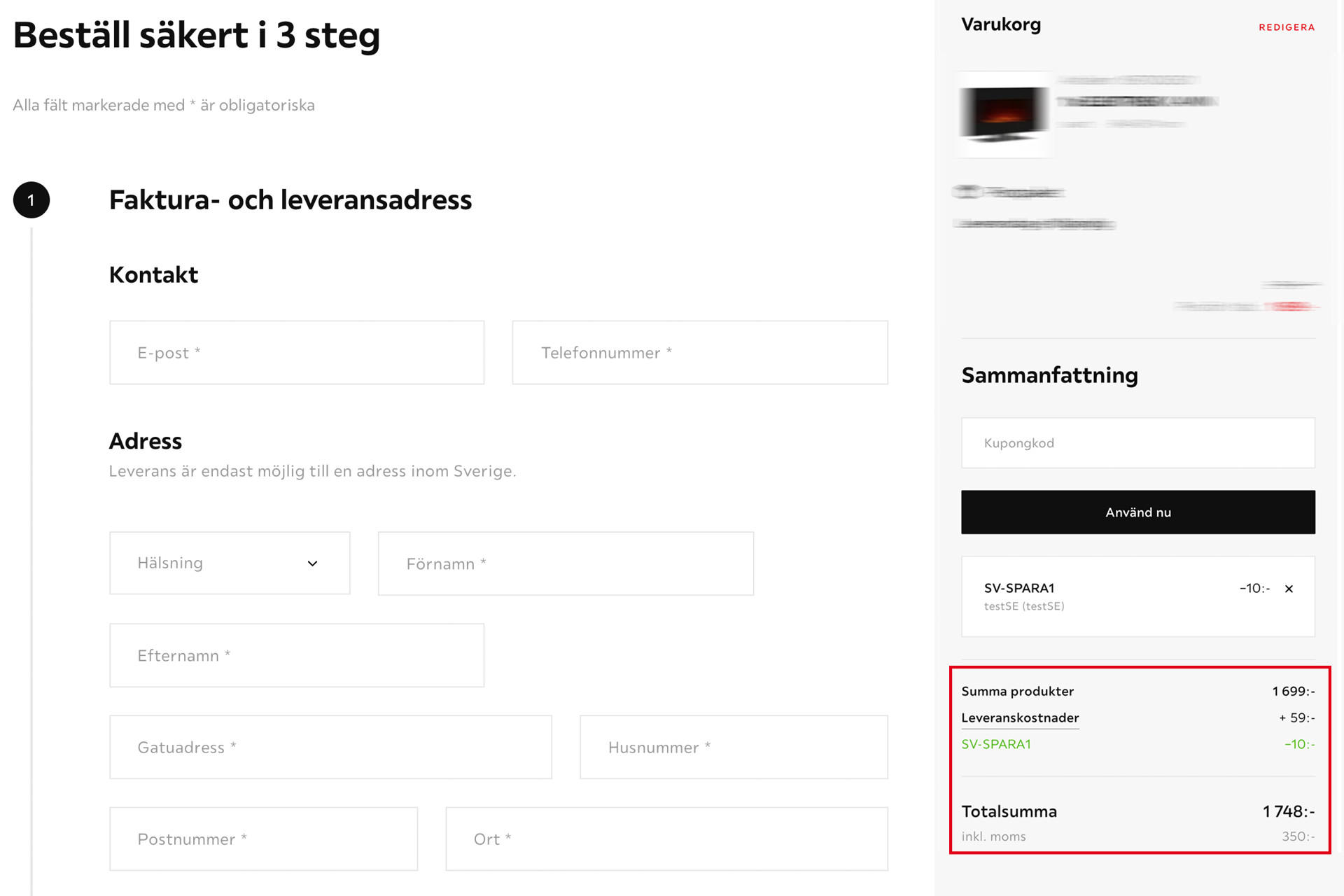 Kupongkoder på XXXLutz hemsidan