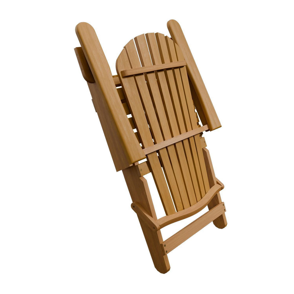 LIEGESTUHL Korfu Akazie klappbar 2er-Set - Naturfarben, Holz (69/94/85cm) - Juskys