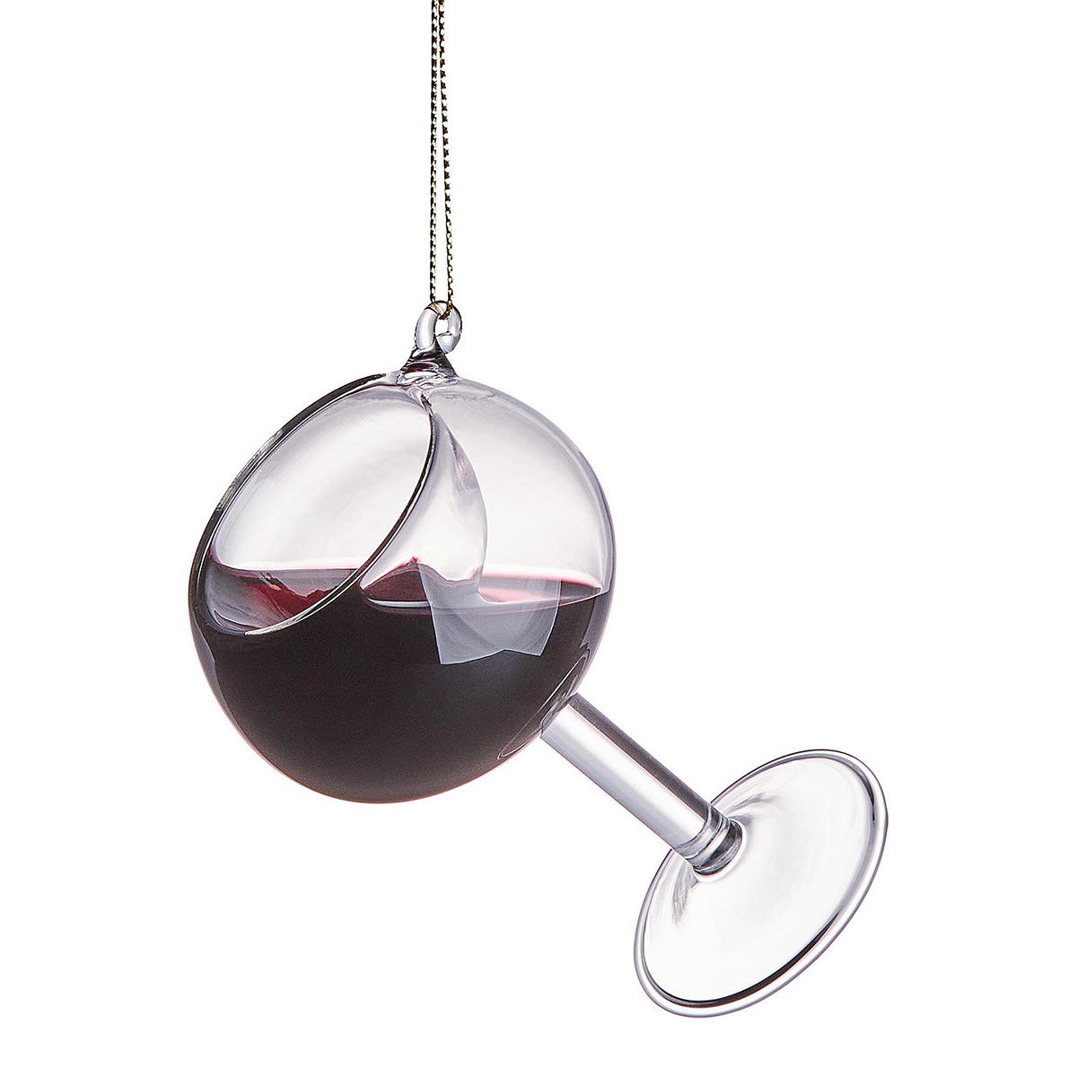 BAUMANHÄNGER Hang On Rotweinglas - Dunkelrot, Glas (6/9/6cm) - Butlers
