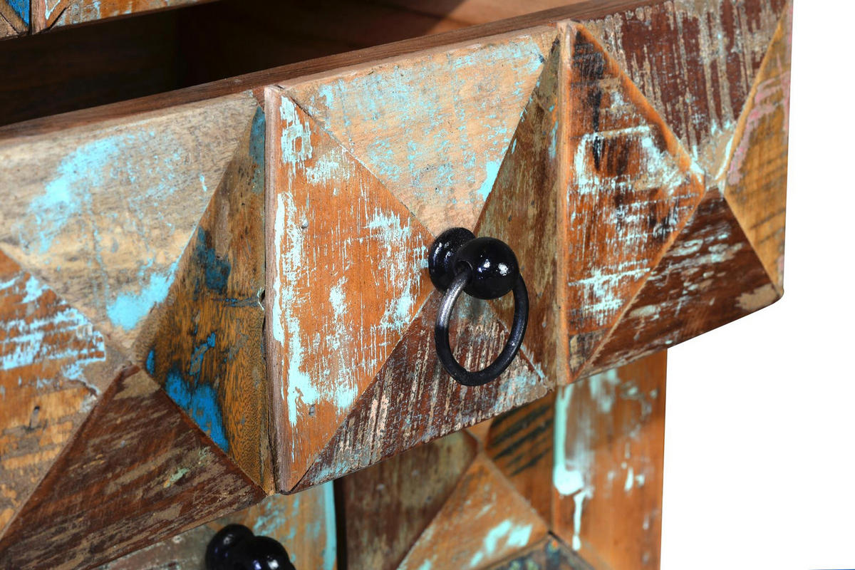 NACHTTISCH aus Mangoholz - Chromfarben, Holz (40/60/50cm) - Giner y Colomer