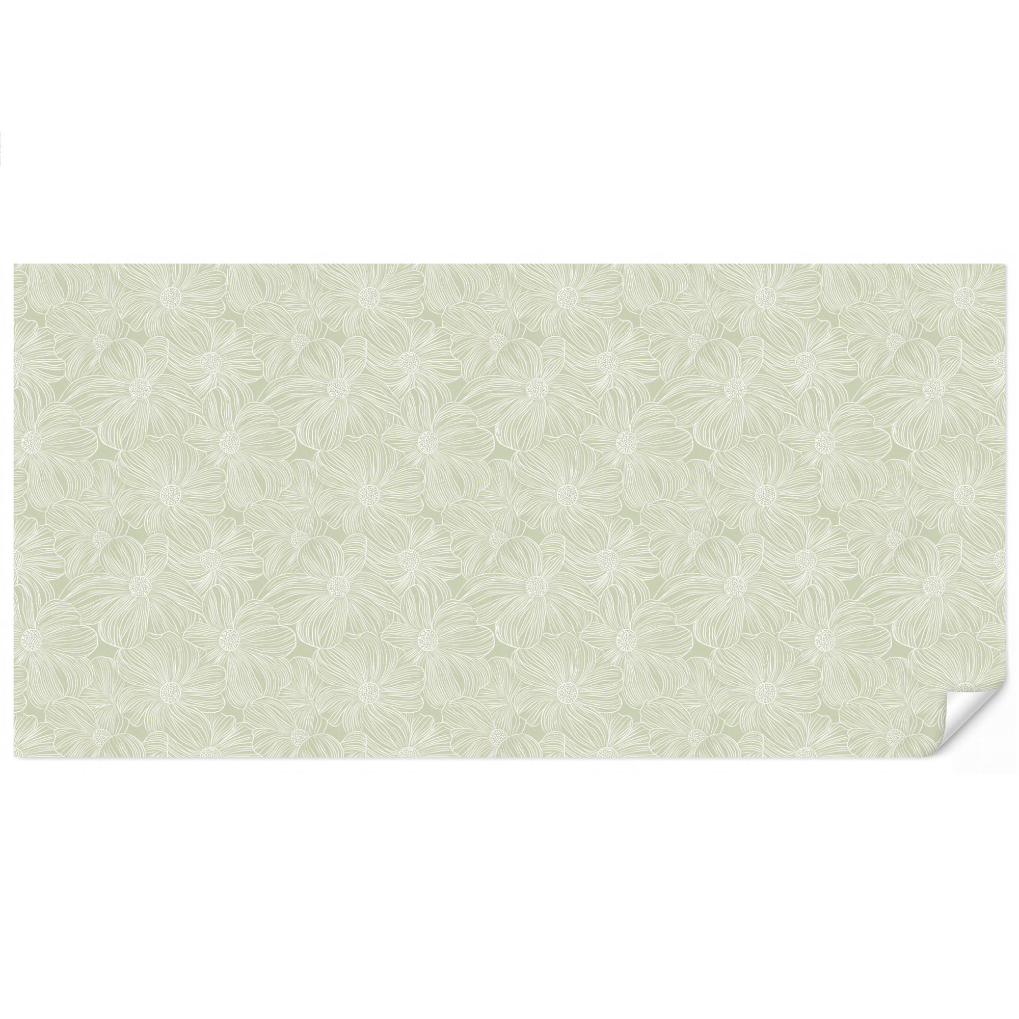 OnlyWow Tapete Salbeigrün 500x240 cm