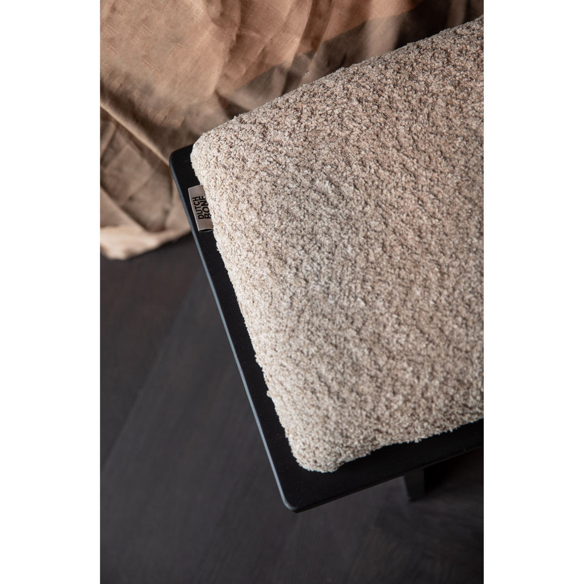 SITZBANK Shiho 85x35x38 cm Beige/ Braun - Beige/Braun, Holz (85/38/35cm) - Dutchbone