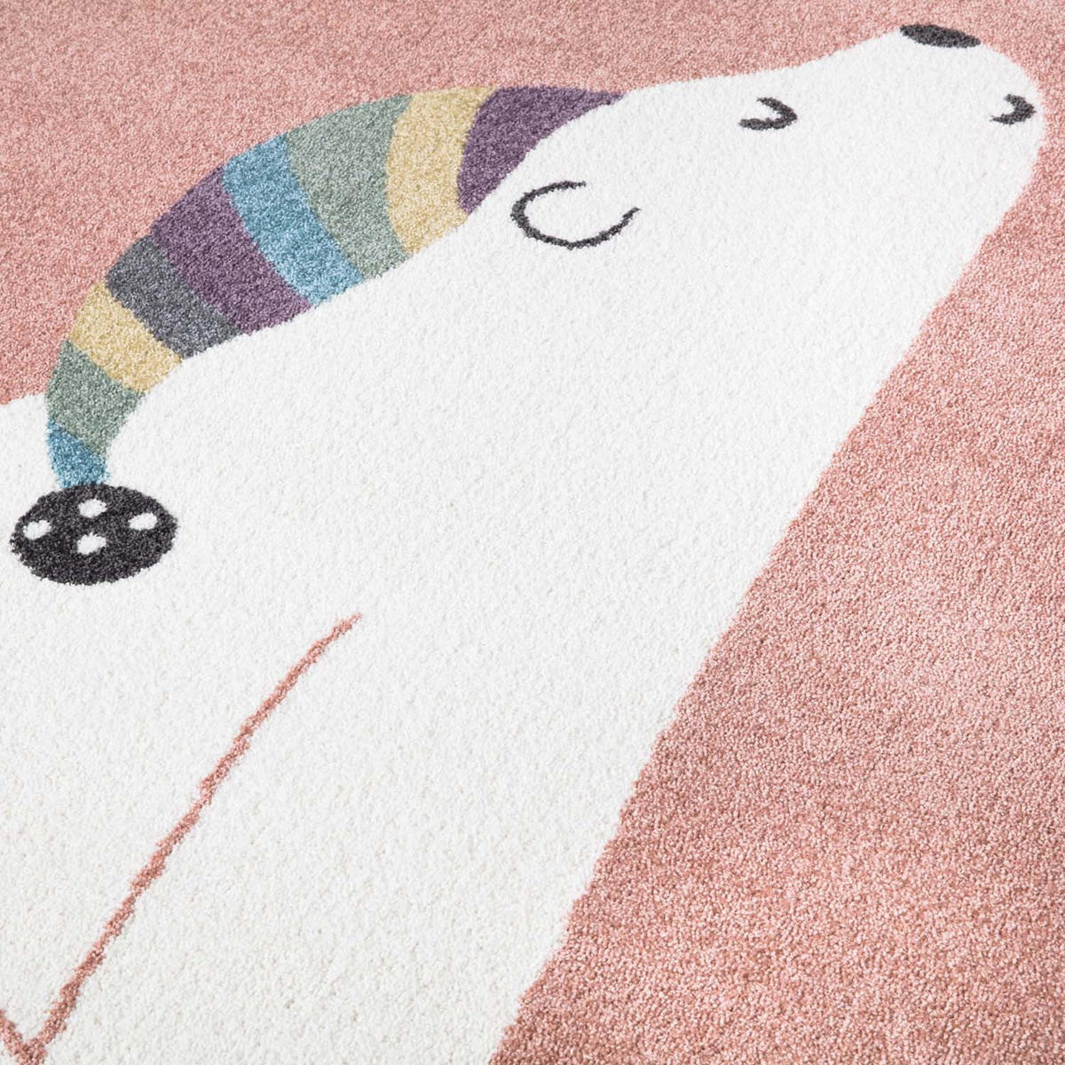 KINDERTEPPICH Anime 921 Rosa 120 cm Rund - Rosa, Textil (120/120cm) - carpet city