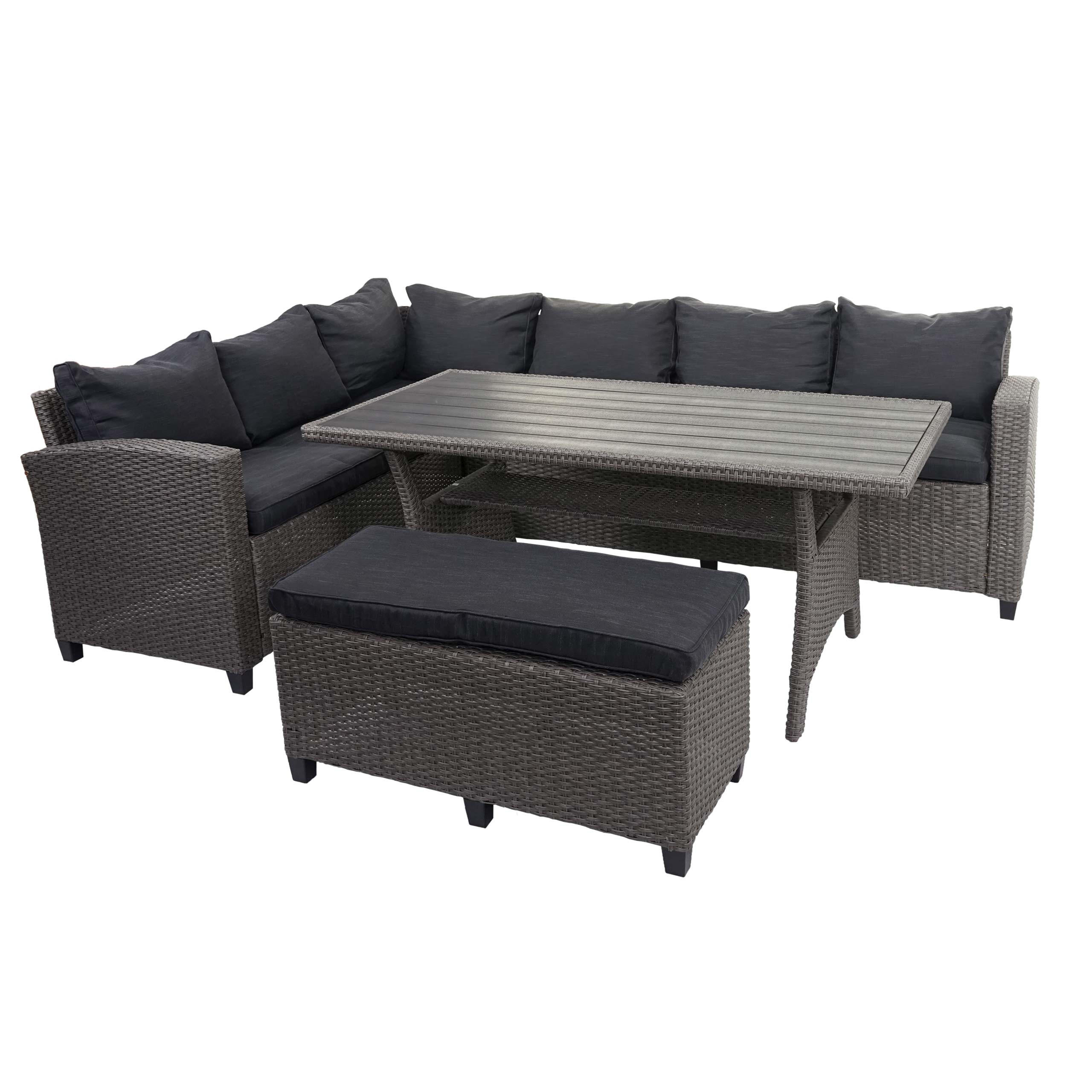POLY GARNITUR Grau - Grau, Kunststoff - MCW