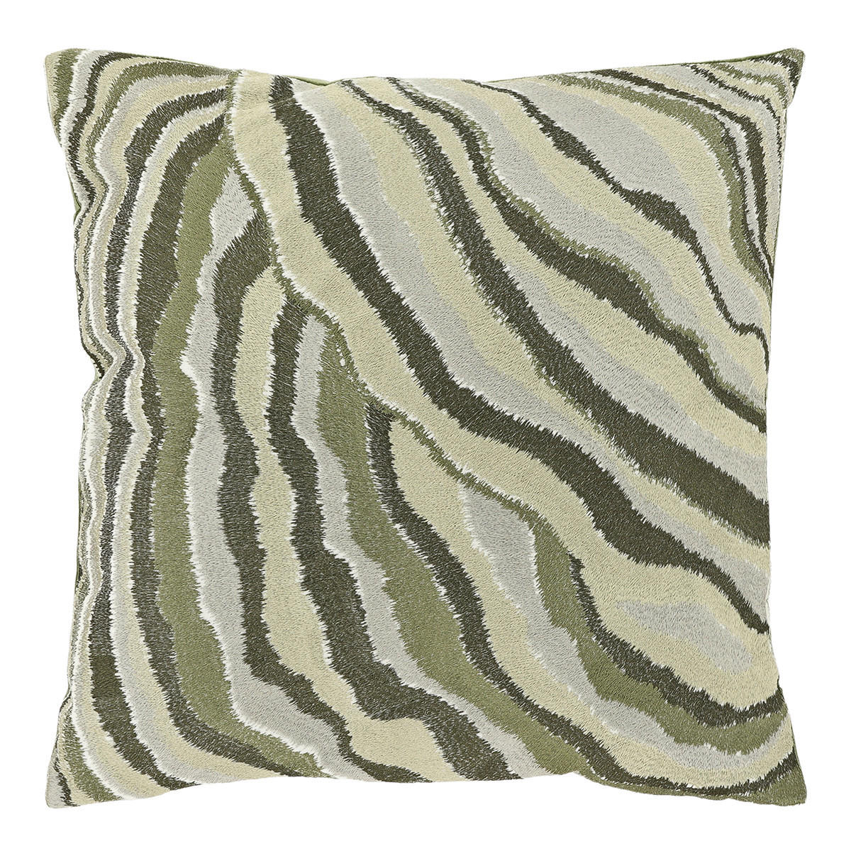DEKOKISSEN Ezra Grün 45/45/8 cm - Salbeigrün, Textil (45/45cm) - Unique Living