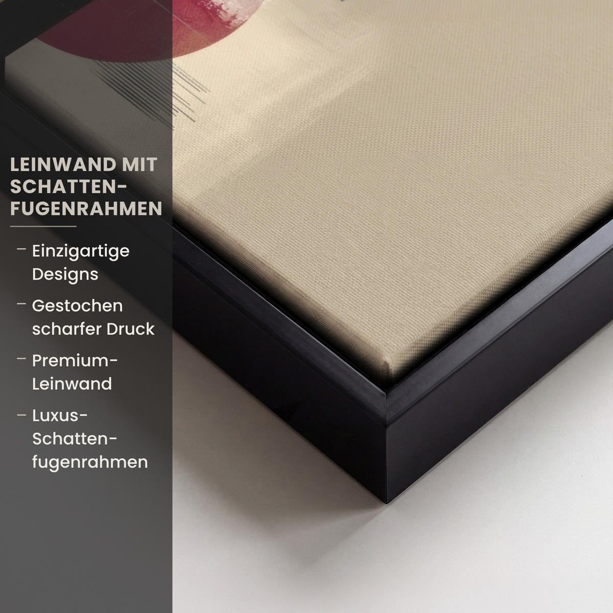 LEINWAND Bilder mit Rahmen - Abstrakt - Formen - Beige - Texturen - 30x40 - Beige, Textil (30/40cm) - MuchoWow