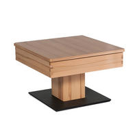 FUNKTIONSTISCH Cele 67x67x43 höhenverstellbar;diagonal verschiebbar Kernbuche - Kernbuche, Holz (67/67/43cm) - 58aufmkessel