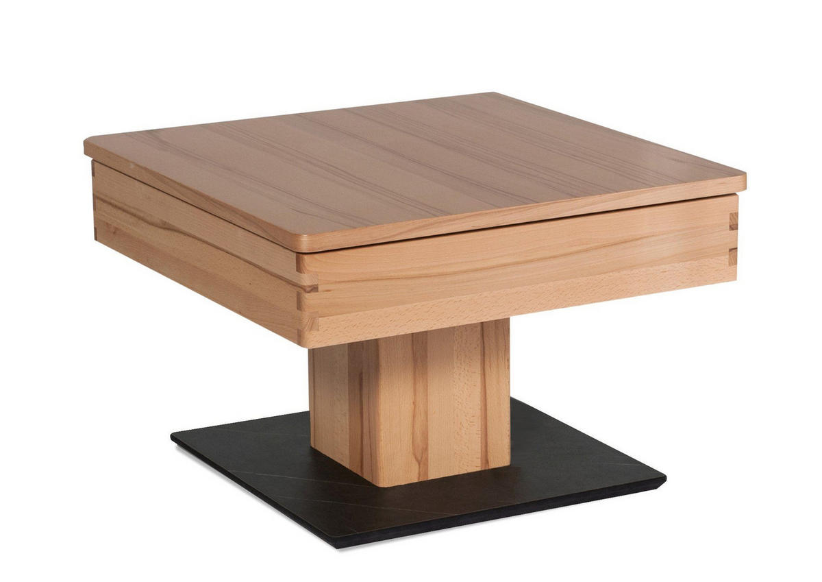 FUNKTIONSTISCH Cele 67x67x43 höhenverstellbar;diagonal verschiebbar Kernbuche - Kernbuche, Holz (67/67/43cm) - 58aufmkessel