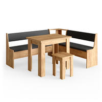 ECKBANKGRUPPE Roman Goldkraft Eiche 180 x 41.5 cm mit Tisch - Honigeiche/Anthrazit, Holzwerkstoff (180/80/150cm) - Vicco