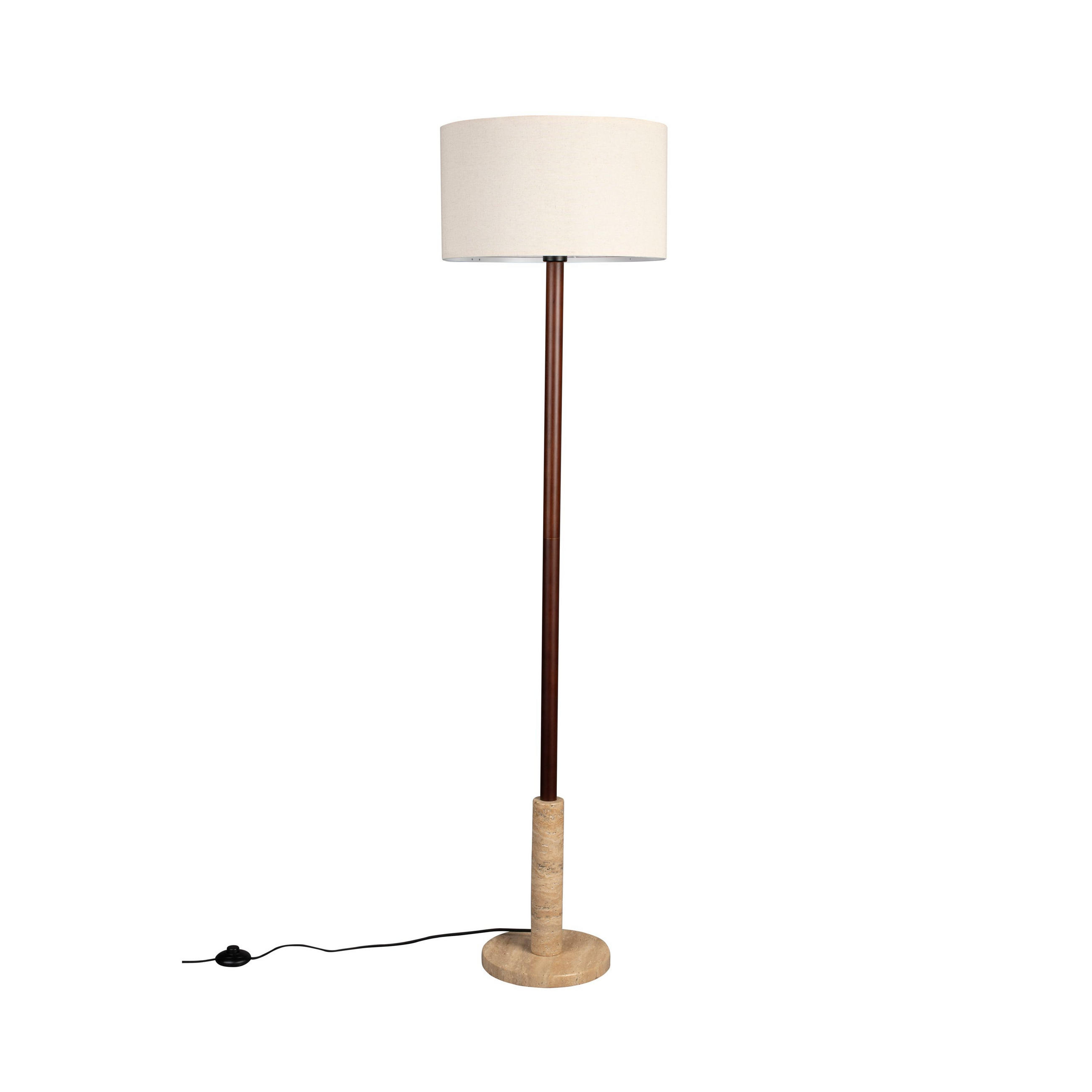 STEHLAMPE Jackson - Beige, Stein (40/40/156cm) - Dutchbone