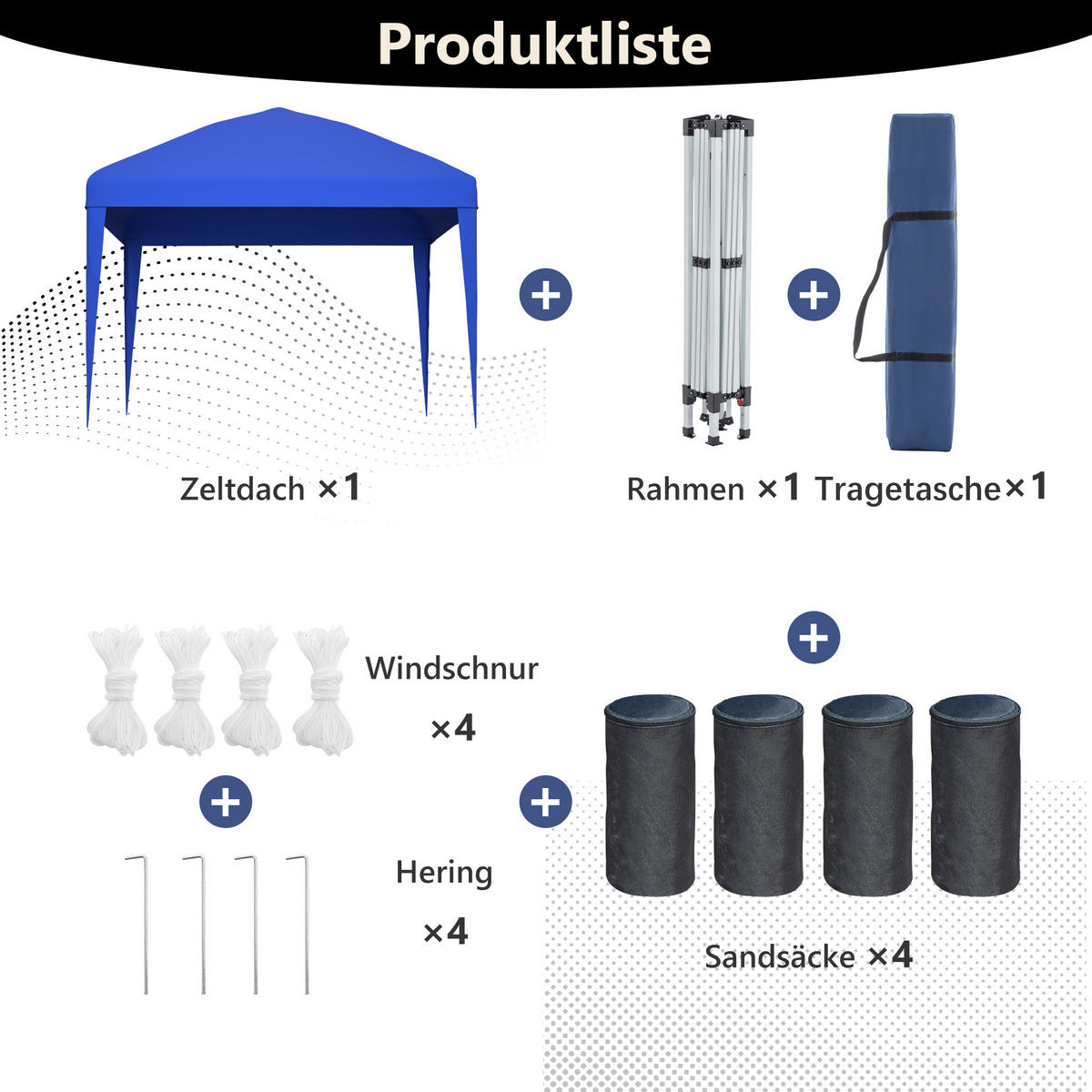 GARTENPAVILLON Pavillon 3x3 m Blau - Blau, Metall (313/197/313cm) - ComfortXL