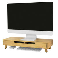 MONITORSTÄNDER Natur - Naturfarben, Holz (23/56/12cm) - SoBuy
