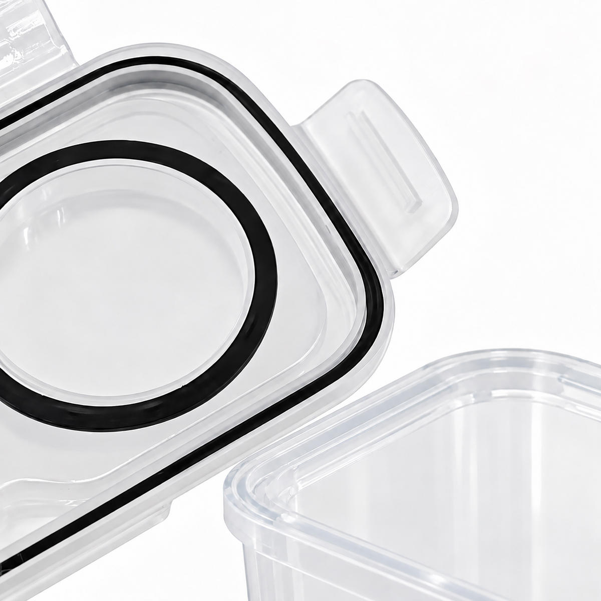 VORRATSDOSEN Transparent 6er-Set luftdicht 2,5 l - Transparent, Kunststoff - Relaxdays