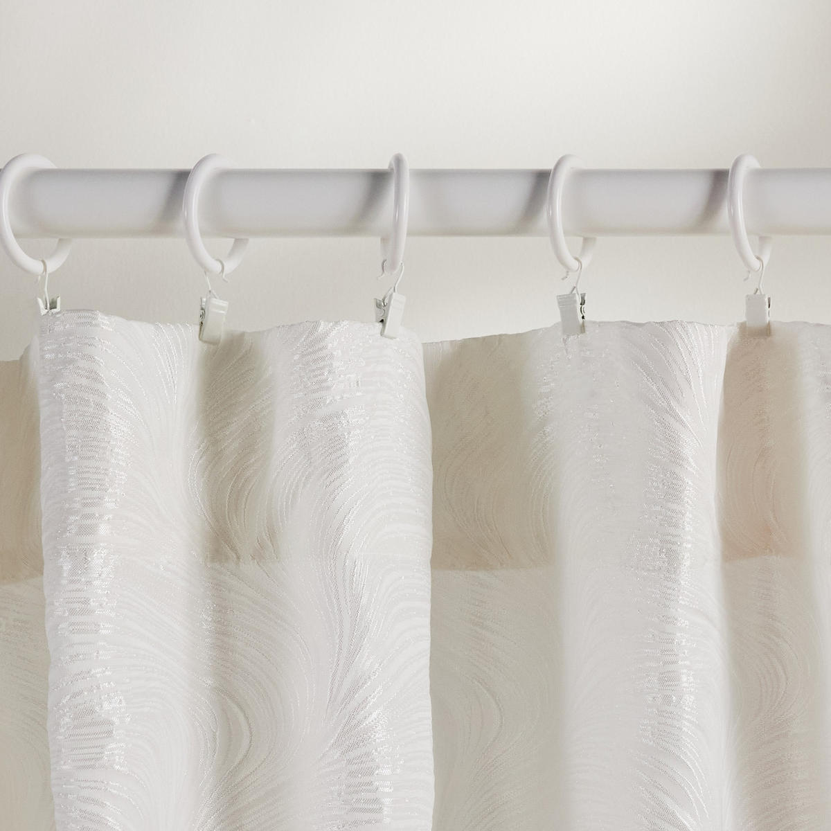 VORHANG Floah - Weiß, Textil (140/1/250cm) - home&you