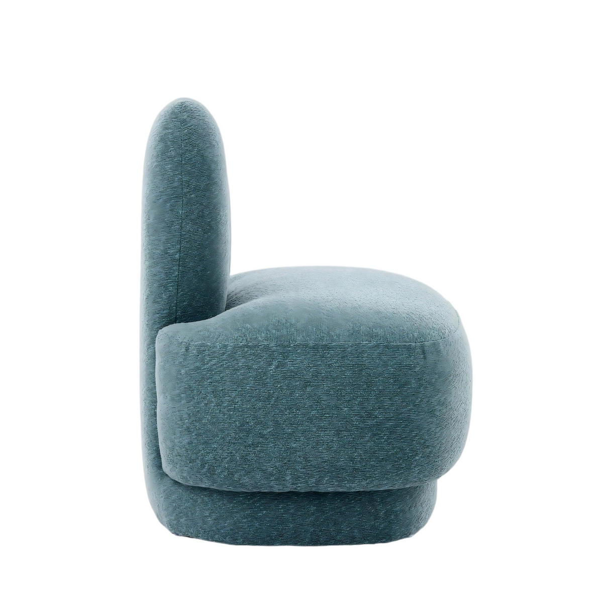 OTTOMAN Bunny-ear tyg stoppad med kaninöron - Grön, Textil (54/54/41.5cm) - Urban Meuble