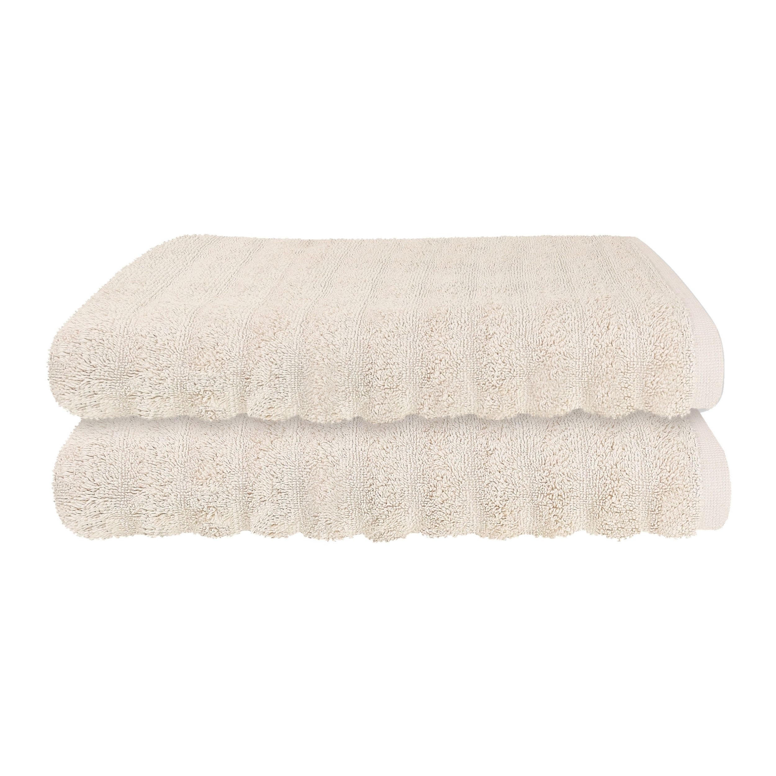 DUSCHTUCHSET Neapel 2-teilig - Creme, Textil (70/140cm) - SCHIESSER