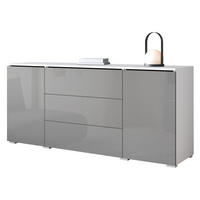 SIDEBOARD Vera 150 - Weiß Hochglanz/Weiß, Holzwerkstoff (150/66/40cm) - MIRJAN24