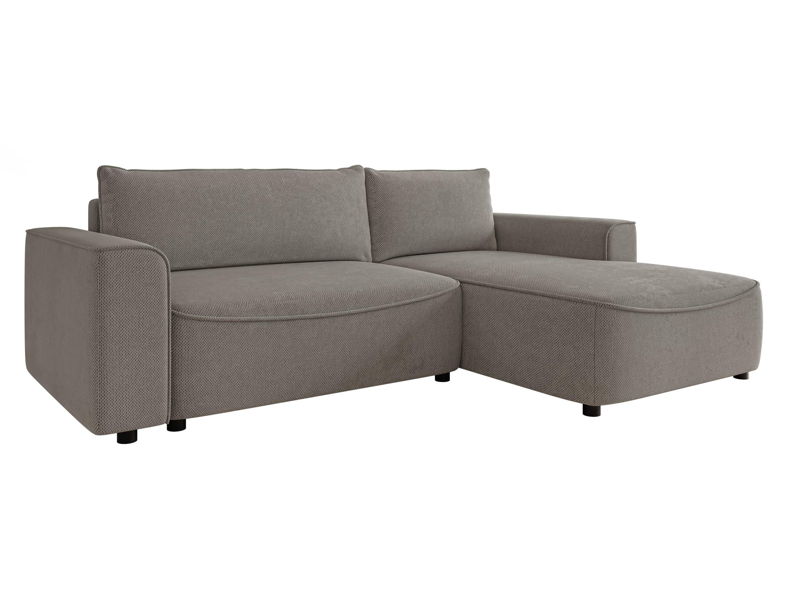 ECKSOFA Beliza, Seite: Rechts - Schwarz/Grau, Holz/Kunststoff (255/175cm) - MIRJAN24