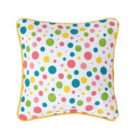 KISSENHÜLLE Bunte Punkte 30/30 cm, 100% Baumwolle - Multicolor, Textil (30/30cm) - Homescapes