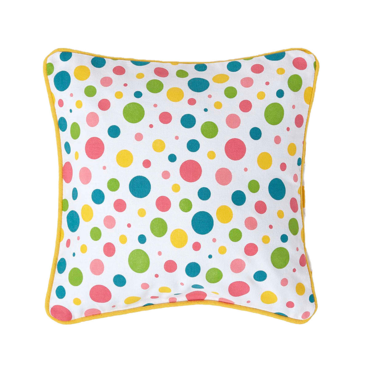 KISSENHÜLLE Bunte Punkte 30/30 cm, 100% Baumwolle - Multicolor, Textil (30/30cm) - Homescapes