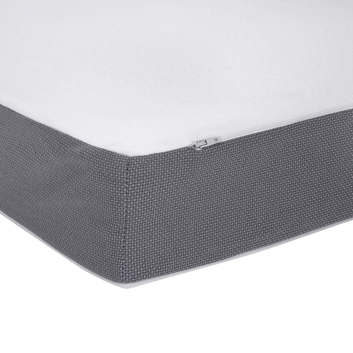 SCHAUMSTOFFMATRATZE medium 80/200/10 cm Piccolo - Weiß, Textil (80/200cm) - Beliani