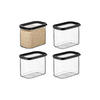 VORRATSDOSEN Modula schwarz 1000 ml 4er Set - Schwarz, Kunststoff (9/11.4/14.4cm) - Mepal