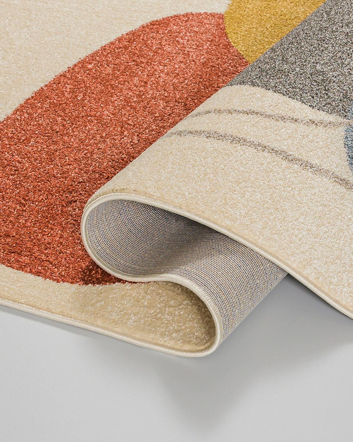 TEPPICH Beige Geometrisch In-Outdoor Pflanzlich Kurzflor Rechteckig 120 x 170 cm - Beige/Multicolor, Textil (120/170cm) - Mazovia