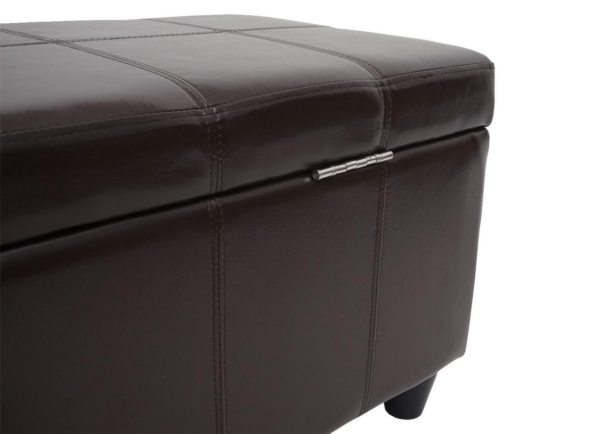 AUFBEWAHRUNGS-TRUHE Lars 45x114x45cm Kunstleder Braun - Braun, Kunststoff (114/45/45cm) - BERLINLODGE