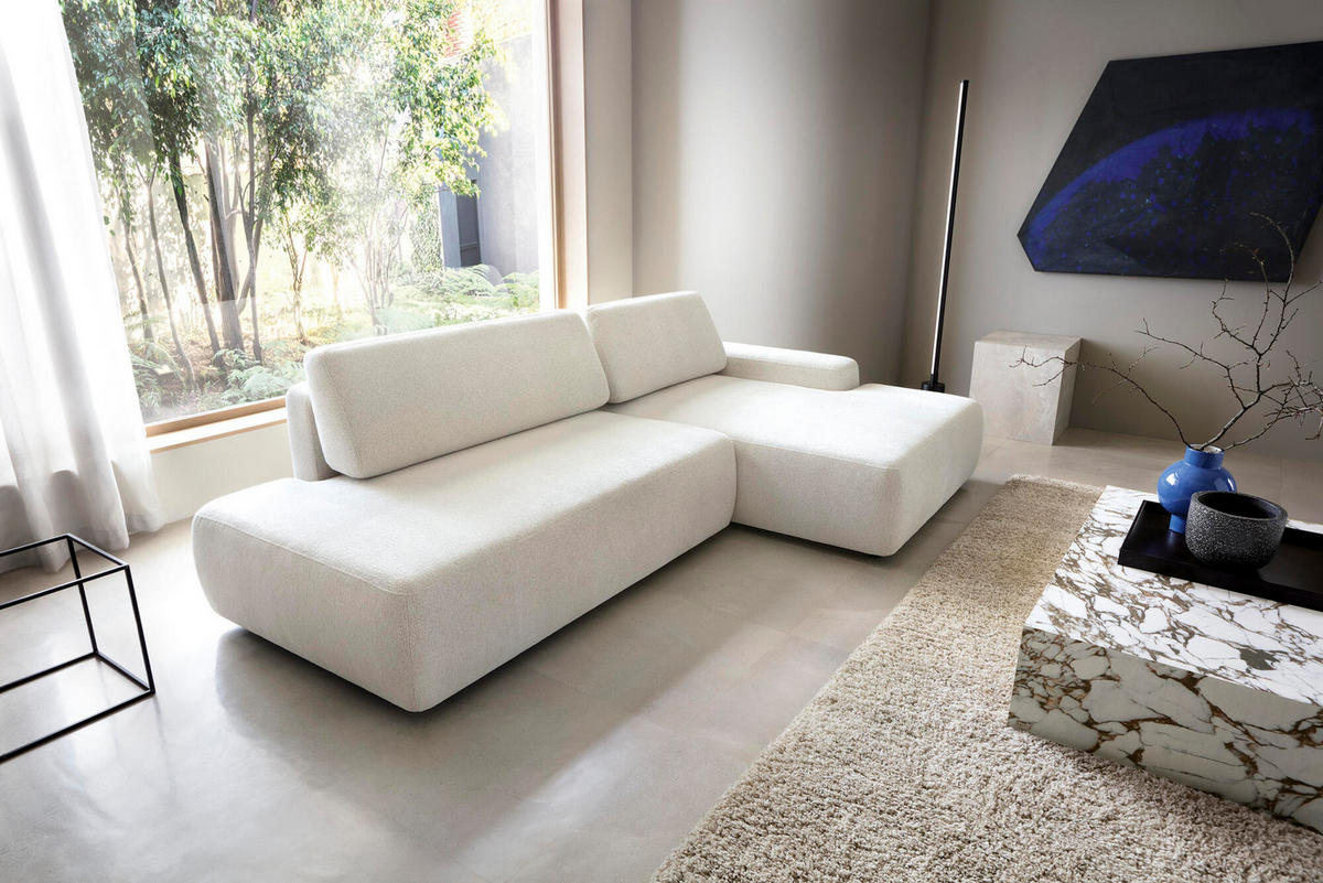 ECKSOFA BOULI Beige 276x164x82 cm - Beige, Textil (276/164cm) - FURNLUX