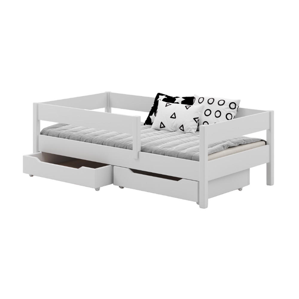 KINDERBETT Mix 140x70 mit Schubladen - Weiß, Holzwerkstoff (70/140cm) - LUKDOM