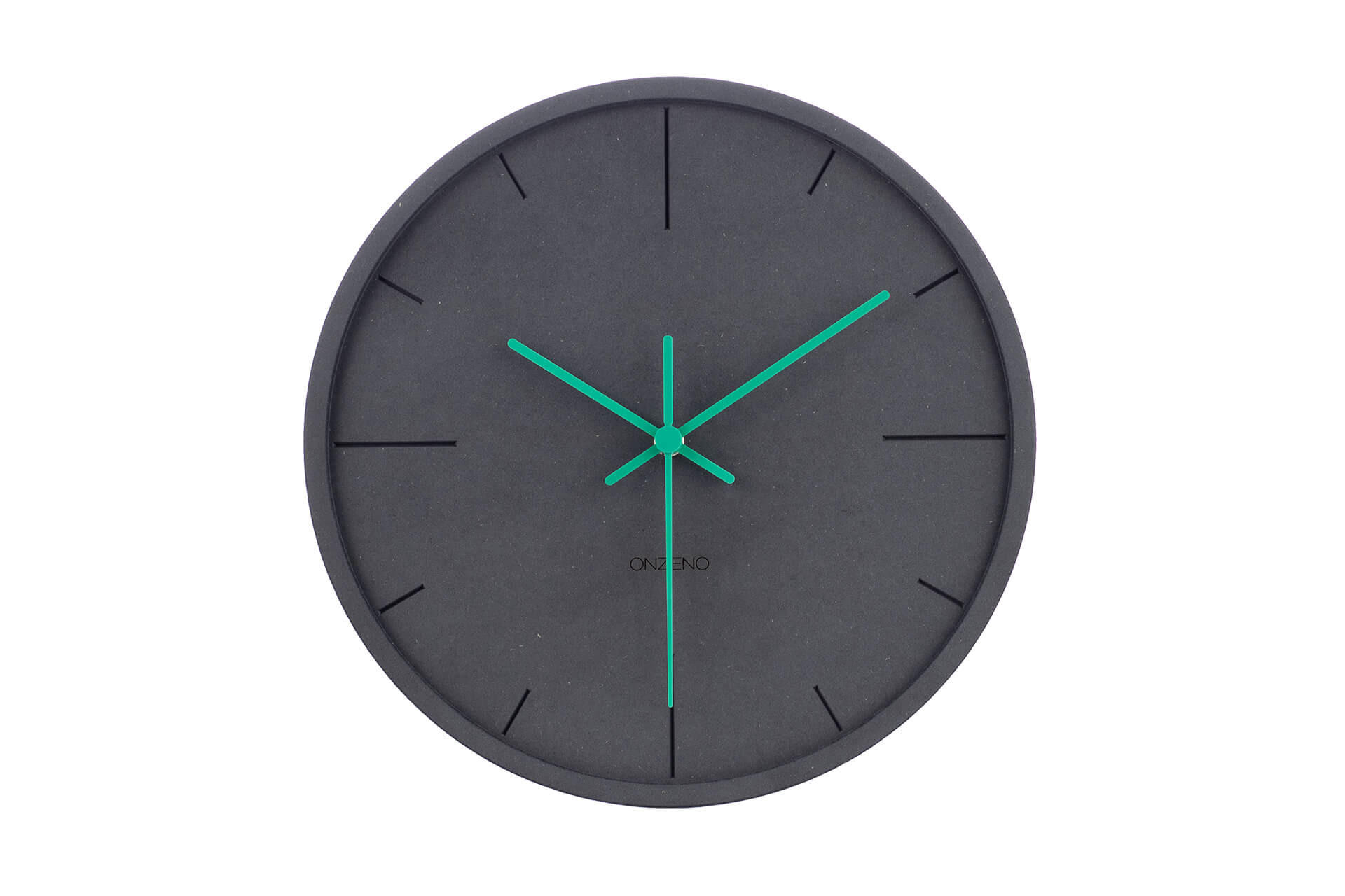 WANDUHR Design Grau 30/30 cm - Schwarz, Holzwerkstoff (0.46/29.5/1cm) - ONZENO