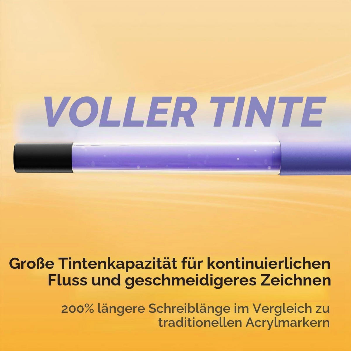 ACRYLFARBEN-MARKER 60 Stück Set - Multicolor, Kunststoff (1/1/14cm)