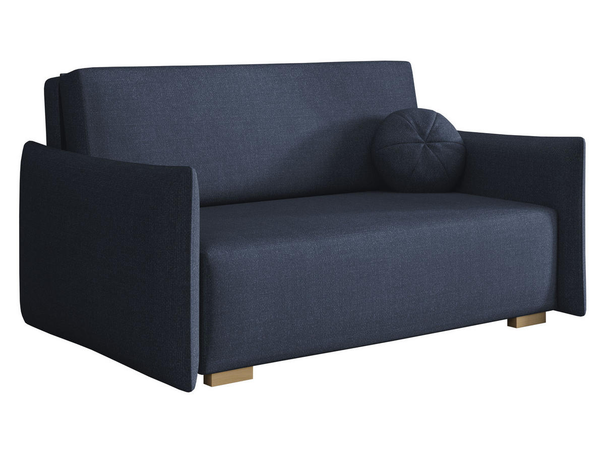 SCHLAFSOFA Viva Glov III - Blau/Naturfarben, Holz/Textil (157/85/98cm) - MIRJAN24