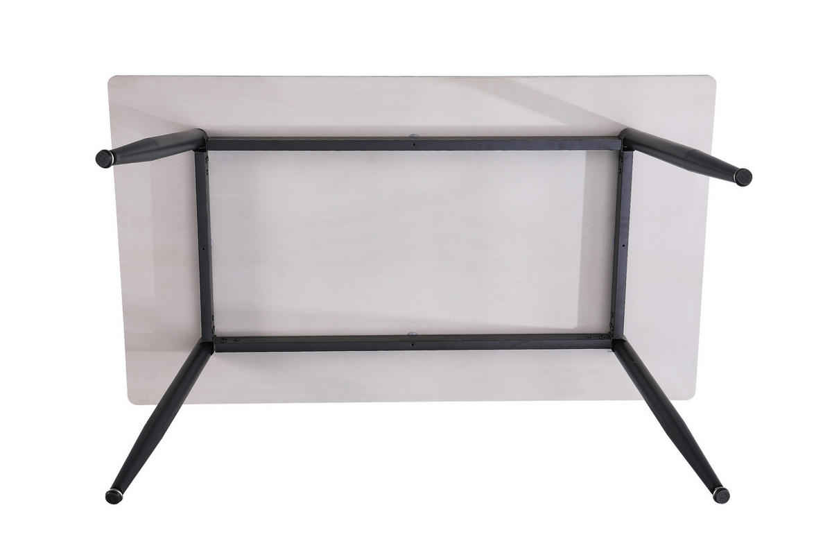 ESSTISCH GÖTEBORG - Schwarz/Weiß, Keramik (80/140/75cm) - SAM