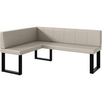 ECKBANK PETER_U - Beige, Leder (128/168cm) - Meblini