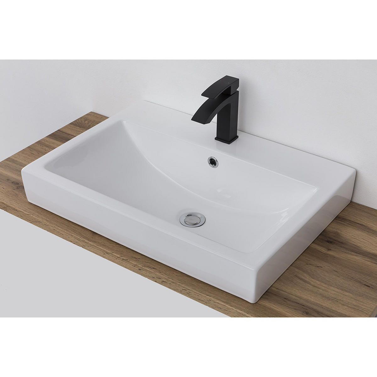 WASCHTISCH Vasto-03 - Braun/Grau, Holzwerkstoff (105/66/47cm) - Lomado