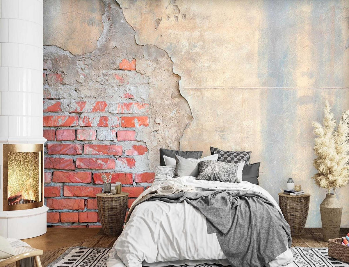 VLIESTAPETE Rot 150/105 cm - Rot, Papier (150/105cm) - KUNSTLOFT